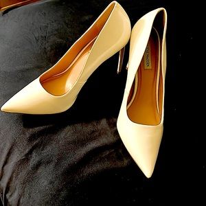 Brand new never worn White patent leather Steve Madden stilettos